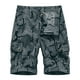 thumbnail image 2 of Puntoco Pantalones Cortos Cargo Para Hombre Pantalones Cortos Informales De Pierna Recta Con Cremallera Y Múltiples Bolsillos Ajustados (Cinturón No Incluido) Pantalones Cortos Gris Claro Xl (36), 2 of 6