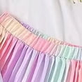 thumbnail image 5 of TOWED22 Toddler Girl Clothes 2pcs Summer Outfits Sleeveless Floral Print Camisole Wide Leg Long Pants(Green,6-7 Y), 5 of 9
