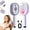 Purple, variant on 2026 All-in-One Mist Aqua Detangler Brush – Electric Spray Air Cushion Massage Comb with Self-Cleaning, Nano-Mist Hydration, Anti-Static, Suitable for All Hair Types