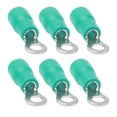 thumbnail image 4 of Conector 100 Piezas Terminales De Engarzado De Anillo Preaislado Conector De Cable De PVC De Cobre Para Maquinaria AWG 22-16, 4 of 7