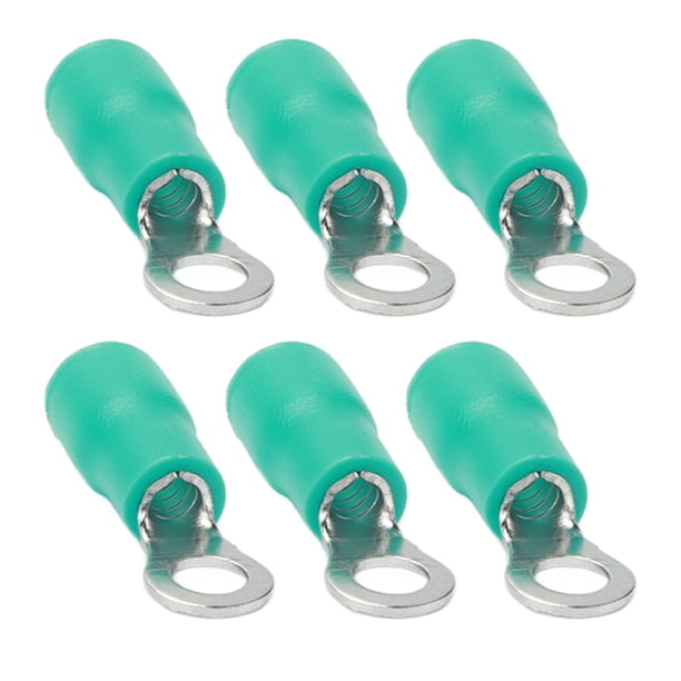 Terminales De Engarzado De Anillo Preaislado, Conector De Cable De PVC De Cobre Para Maquinaria, 100 Uds., AWG 22-16