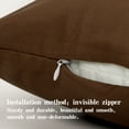 thumbnail image 4 of Ntbay 2 Pack Microfiber Toddler Pillowcases, Ultra Soft Travel Pillow Covers with Zipper Closure, 13" x 18", Coffee, 4 of 6
