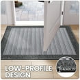 thumbnail image 6 of OEAKAY Door Mat Indoor Entrance Mat, Front Insider Outside Doormat, Non-Slip Washable Absorbent Low-Profile Entryway Rugs Entrance Welcome Mat, Gray Door Mat, Cross Knit Door Mat 19.5"x31.5", 6 of 6