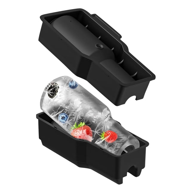 Bandeja Para Cubitos De Hielo Para Vasos Tumbler Cubitos De Hielo De Silicona Con Tapa Cilindros De Silicona Huecos Para Whisky, Cócteles, Bebidas Y Café Fácil De Llenar Y Vaciar Máquina De Hielo S