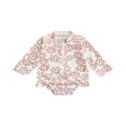thumbnail image 2 of OUSITAID Infant Kids Girls One-Pieces Swimsuits Long Sleeve Rainbow Print  Neck Zip Up Bathing Suit, 2 of 9