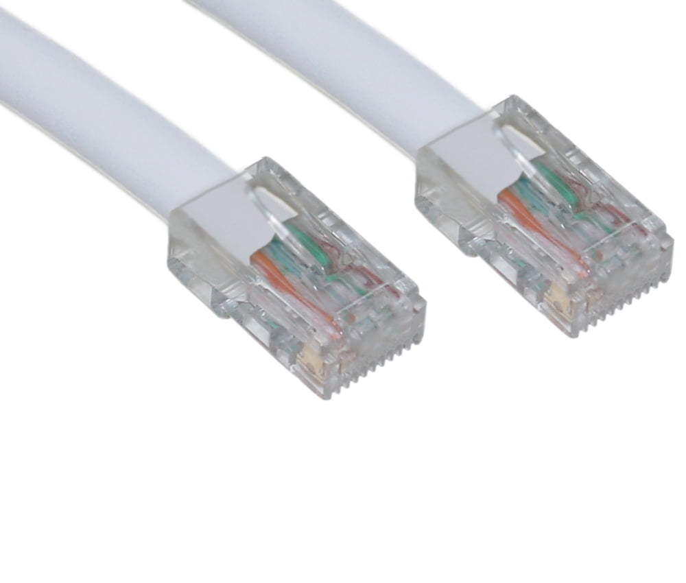 4 Pack Cat6 Flat Ethernet Patch Cable 32 AWG 15 Feet Black CNE492044 