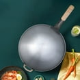 thumbnail image 5 of QUMIIRITY Hand Hammered Wok 32In Round Bottom for Household Cookware 1Pc, 5 of 5