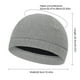 thumbnail image 2 of Gorro cálido de forro polar, gorro de calavera resistente al viento para hombres y mujeres (gris claro), 2 of 8