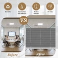 thumbnail image 5 of Farmhouse Black White Striped Window Privacy Film, Modern Stripes Static Cling UV Sun Blocking Heat Control Window Tint Day and Night, Non-Adhesive One Way Windows Privacy Cover 17.7''x78.7'', 5 of 7