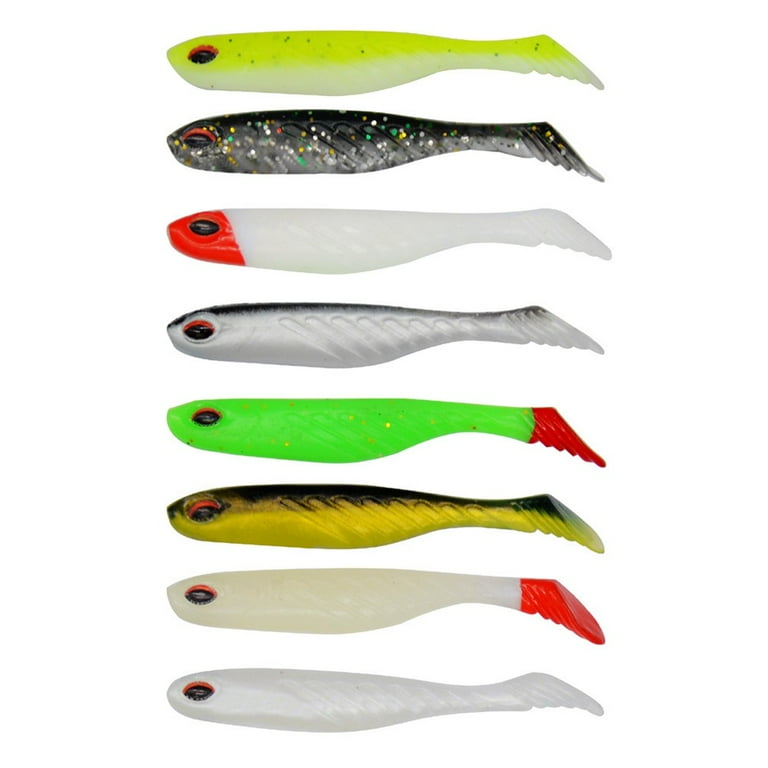 10pcs Luya Alien Eye T Tail luminous soft worm bait for carp fishing bait  pike - Walmart.com