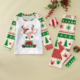thumbnail image 1 of Pyjama Garçons Pyjamas de Noël Imprimé Enfants Coton Biologique Filles Pyjamas de Noël, 1 of 1
