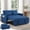 Blue, variant on Avobird 3-in-1 Velvet Convertible Sleeper Sofa, Pull Out Couch Bed with Adjustable Backrest & Storage, Black