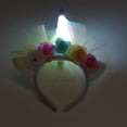 thumbnail image 2 of Diademas de flores de malla con diadema de unicornio de 1 pieza para niñas, 2 of 5