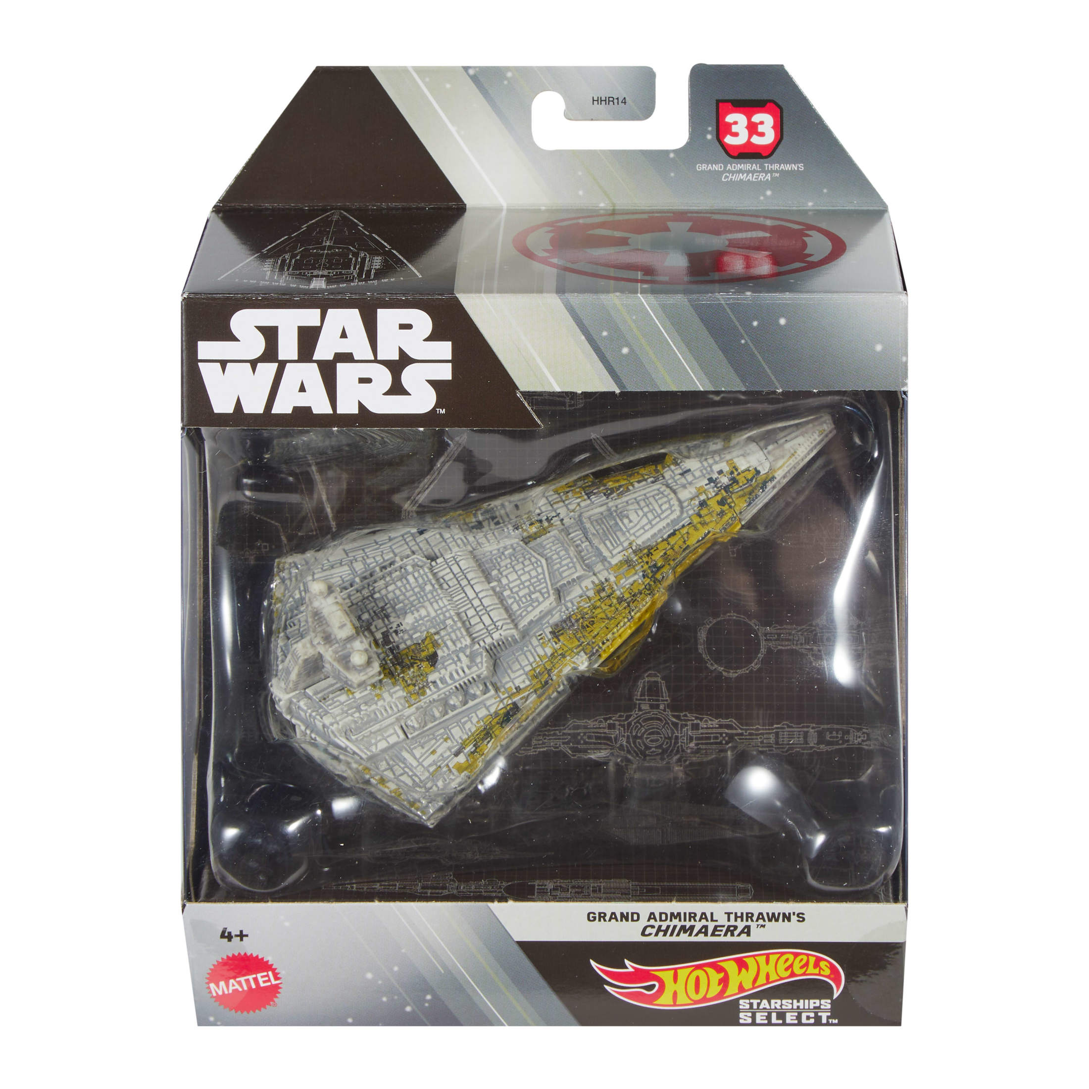 Hot Wheels Star Wars Starships Select, Premium Replica, Gift for Adults Collectors