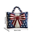 thumbnail image 3 of Independence Day Printing Tote Bag Squares Handle Handbag For Festival Travel Daily Use, 3 of 6