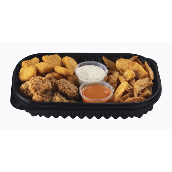 Charola boneless Bachoco 12 pzas con nuguets 17 pzas y papas gajo 350 g