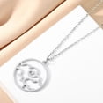 thumbnail image 3 of Elements Charm Air Pendant Necklace Dainty Long Choker Stainless Steel Jewelry Wedding Gift, 3 of 5