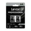 Lexar Professional SILVER Series 1667x SDXC UHS-II Card, 2 Pack (64 GB), LSD64GCBNA16672