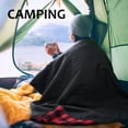 thumbnail image 6 of Kato Outdoors Waterproof Throw Blanket, Stadium Windproof Sherpa Fleece Blanket For Traveling, Camping, Hiking, and Football, Machine Washable, Red Plaid, 51'' x 59'', 6 of 8