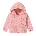 thumbnail image 6 of Hotiary 1-7Y Girls Winter Warm Casual Fleece Jacket Top Long Sleeve Zipper Hooded Sweatshirt Holiday Hoodies Coat, 6 of 8