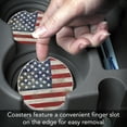 thumbnail image 4 of CounterArt "Americana" 1 Pack Absorbent Stone Coaster for Vehicle Cup Holder 2.6” Diameter, 4 of 7