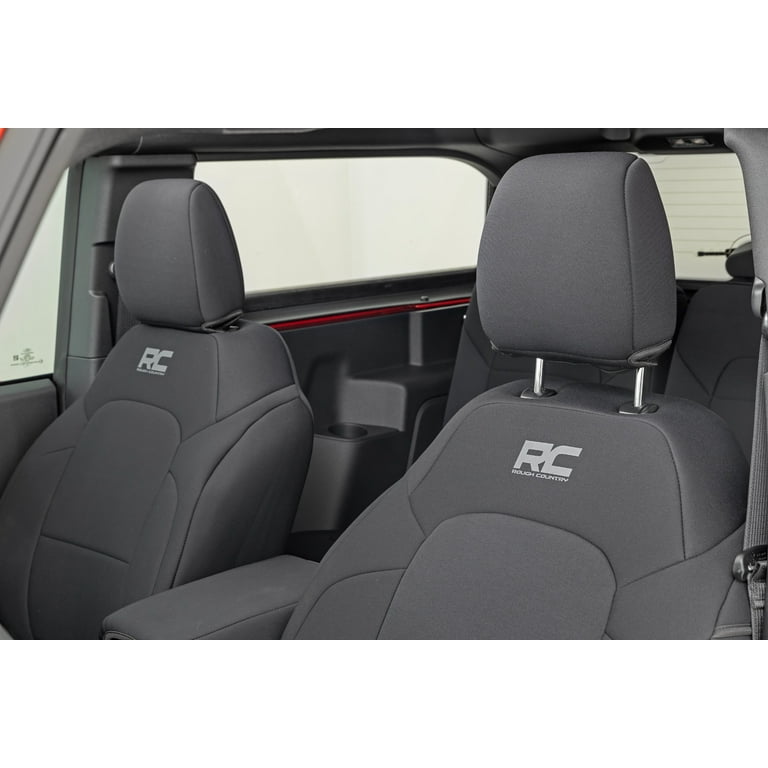 Ford VM2DZ-15600D20-D Bronco Front Seat Covers Neoprene Black 2