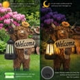 thumbnail image 6 of Solar Highland Cow Garden Outdoor Statue Cow Figurines Sculpture with LED Light Farmhouse Decor Patio Balcony Yard for Pasture & Farm Theme Mother's Day Housewarming Gift, 6 of 8