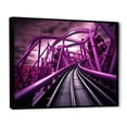 thumbnail image 2 of Designart "Dreaming of Looping on a Rollercoaster II" Architecture Floater Framed Wall Art Living Room, 2 of 7