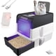 thumbnail image 1 of Caja de Arena para Gatos, Arenero Plegable para Gato con Tapa, Caja de Arena para Gatos Autolimpiable con Luz Ultravioleta, Bolsa y Pala para Arena, Caja de Arena para Gatos Antiolores, 1 of 8