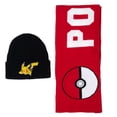 thumbnail image 1 of Pokemon Pikachu And Pokeball Beanie And Scarf Set, 1 of 5