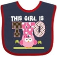 thumbnail image 3 of Inktastic 2nd Birthday Cute Owl 2 Year Old Girls Baby Bib, 3 of 4