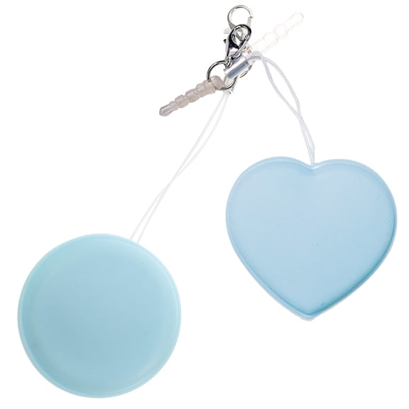LULULION 2Pcs Sky Blue Heart Shape Lens Cleaning Wipes for Phone Glasses and Electronic Screens