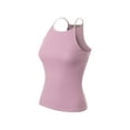 thumbnail image 3 of Made by Olivia Women's Halter Neck Ribbed Tank Top, 3 of 4