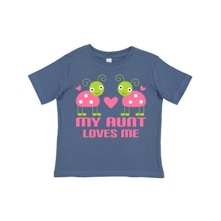 

Inktastic My Aunt Loves Me Gift Toddler Toddler Girl T-Shirt