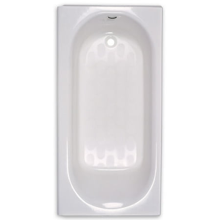 Bathtub Left Hand Outlet American Standard 2390.202.020 Princeton 62 in. x 30 in. x 14 in. Left Hand Outlet Recess Soaking Bathtub (White) ()