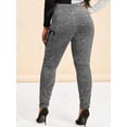 thumbnail image 4 of Pantalones Talla Extra Desteñido Bolsillos Laterales Rosegal Pantalones de talla grande, 4 of 5