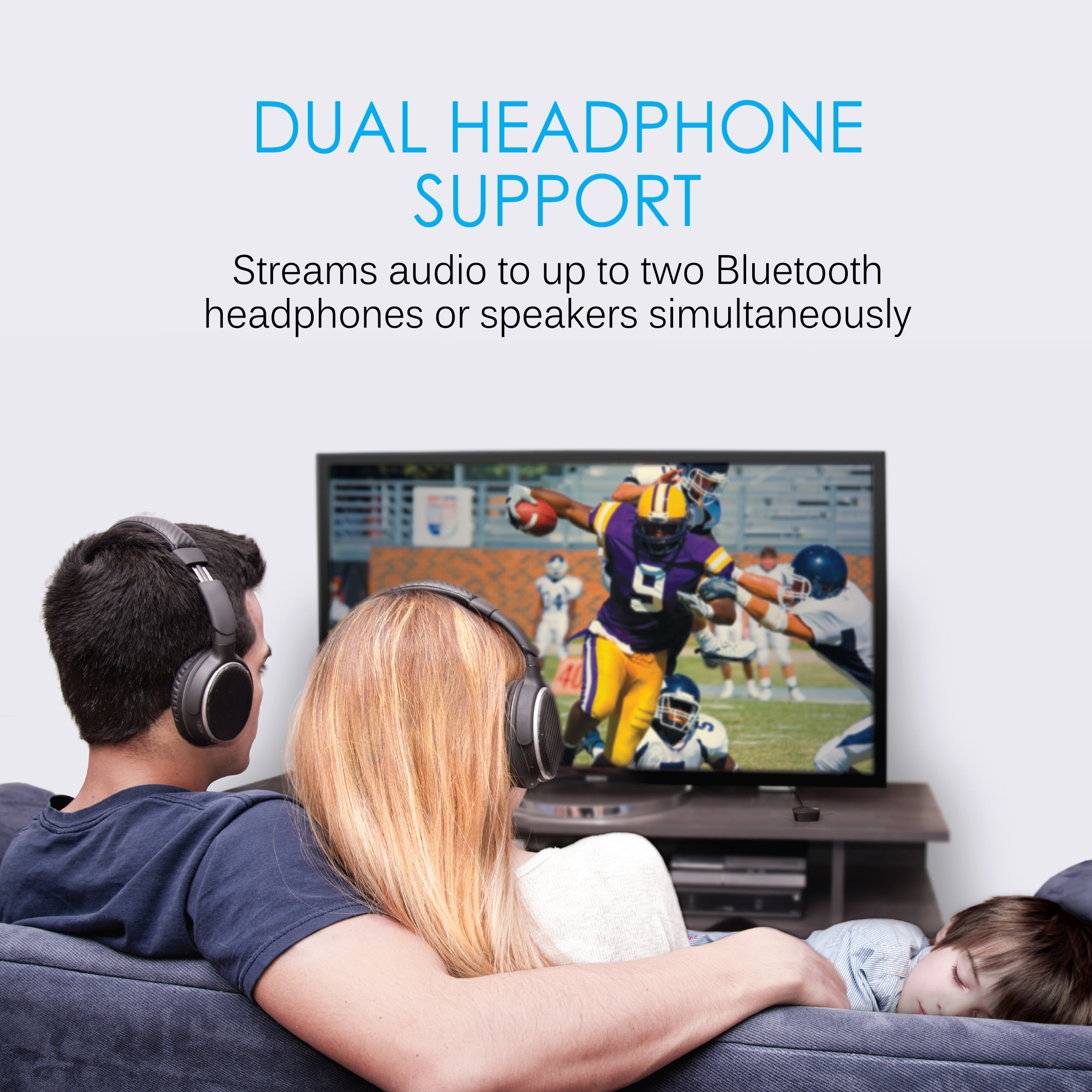 Probleem Chip donker MEE audio Connect Bluetooth Wireless Audio Transmitter Adapter for TV; for  to 2 Bluetooth Headphones - Walmart.com