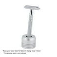 thumbnail image 2 of 1Pc Shaving Razor Stand Base Man's Shave Razor Stand Aluminum Alloy Razor Holder Safety Razor Base Shaving Razor Accessory Silver, 2 of 5