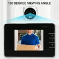 thumbnail image 3 of Video Doorbell Camera, 120 Degree View Door Peephole Viewer Camera Weather Resistant Night Vision  for Villa, 3 of 7
