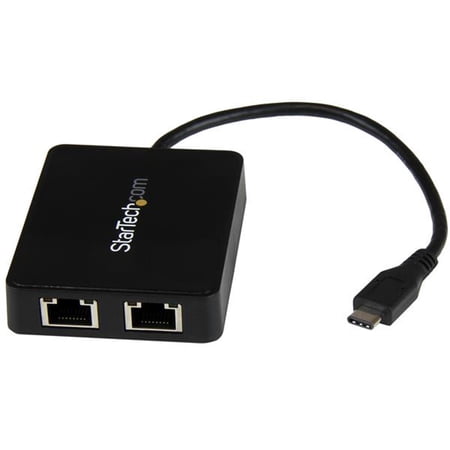 UPC: 0065030862813 | StarTech.com US1GC301AU2R USB-C to Dual Gigabit Ethernet Adapter with USB (Type-A) Port