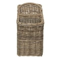 thumbnail image 6 of KOUBOO Unique Home Decor Rattan Step Basket with Folding Handle, Gray-Brown, 6 of 6