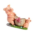 thumbnail image 4 of colaxi Pig Statue Flowerpot Creative Animal Sculpture for Backyard Table Home Decor Sow and piglets, 4 of 9