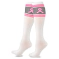 thumbnail image 2 of TeeHee Breast Cancer Awareness Cotton Knee High Socks for Women 3-Pack (Basic), 2 of 4