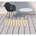 thumbnail image 5 of 2' X 4' Tan Geometric Stain Resistant Indoor Outdoor Area Rug - 6' x 7', 5 of 5