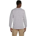 thumbnail image 2 of Gildan Ultra Cotton® 6 oz. Long-Sleeve Pocket Men T-Shirt Sport Grey X-Large, 2 of 3