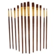 thumbnail image 2 of jifeng 12Pcs Nylon Hair Acrylic Watercolor Flat Pointed Tip, 2 of 8