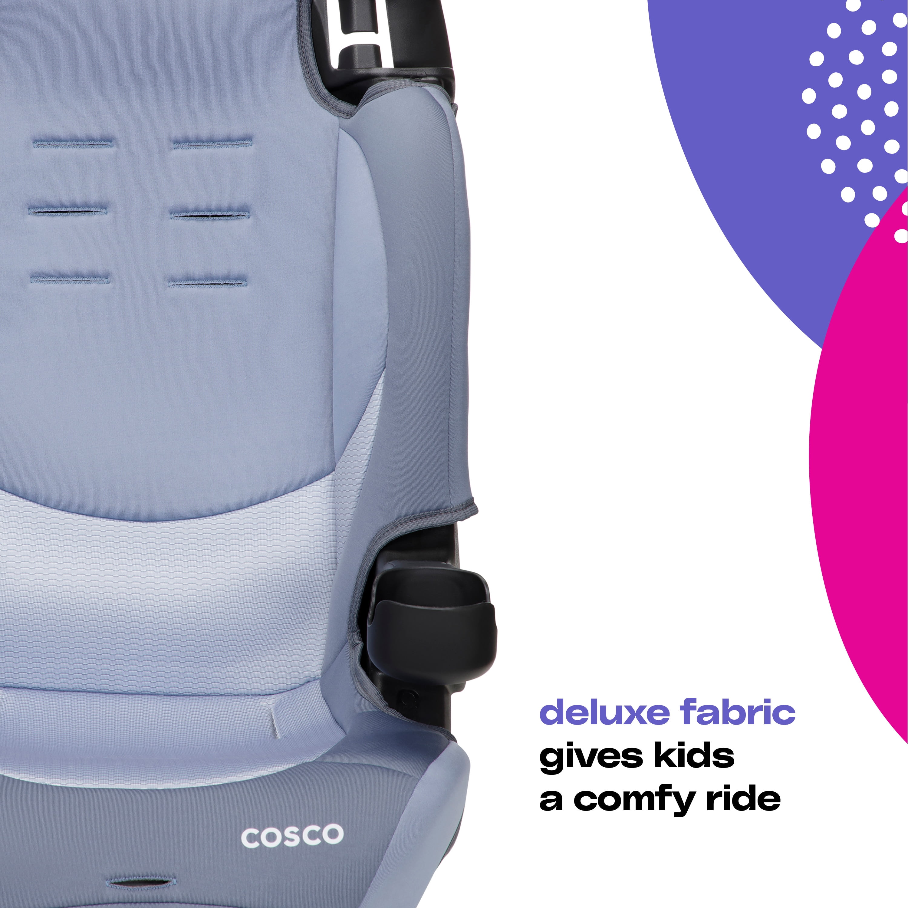 Cosco Kids Finale DX 2-in-1 Booster Car Seat, Organic Waves