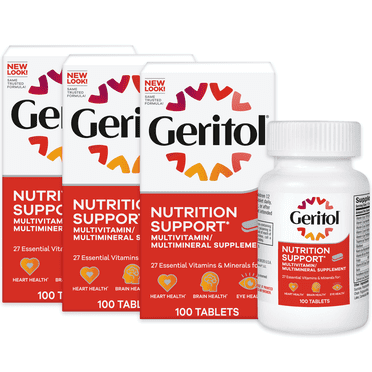 Geritol (3Pk, 300Ct) Multivitamin Supplement, 27 Essential Vitamins & Minerals