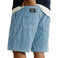 thumbnail image 3 of Mens Casual Shorts Drawstring Elastic Waist Shorts Summer Beach Stretch Lightweight Shorts with Pockets Moisture Wicking Bottoms,Blue L, 3 of 3