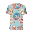 thumbnail image 3 of Balery Colorful Donut Baseball Jersey for Men Casual Button Down Shirts Short Sleeve Active Team Sports Uniform-4X-Large, 3 of 9